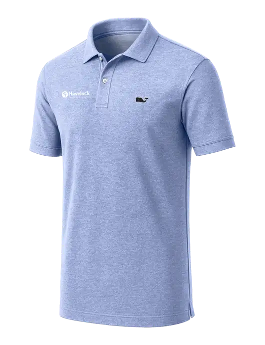 Vineyard Vines Edgartown Light Royal Pique Polo w/Havelock Logo