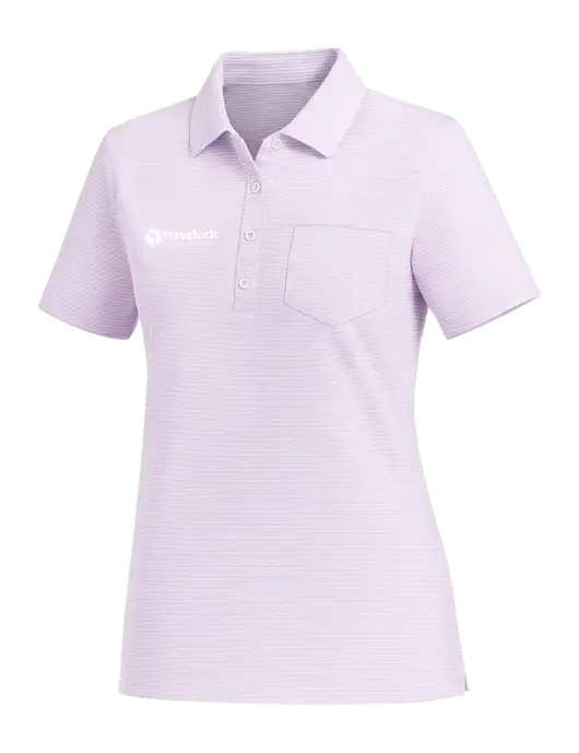 Vineyard Vines Womens Lavander Fanshell Polo  w/Havelock Logo