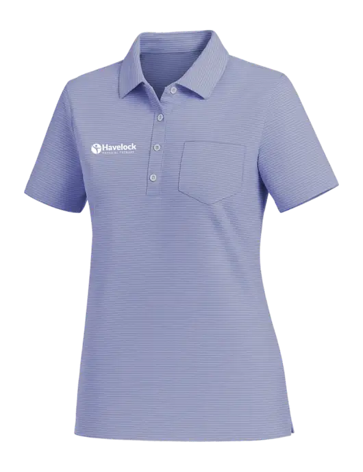 Vineyard Vines Womens Dark Slate Fanshell Polo  w/Havelock Logo