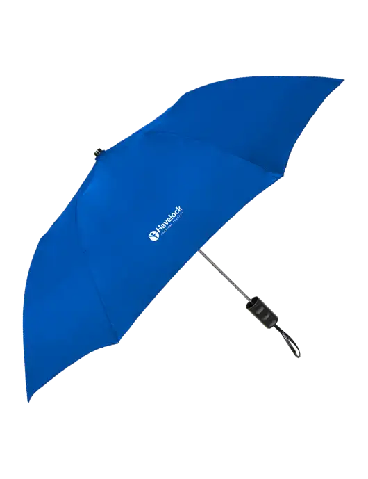 Dark Royal 42" Folding Umbrella  w/Havelock Logo