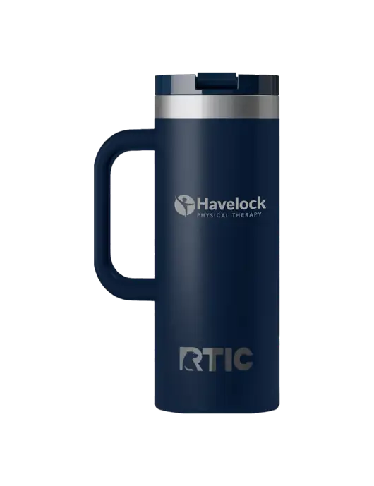 RTIC Road Trip 20 oz Navy Travel Mug w/Havelock Logo