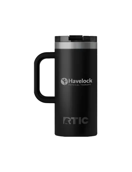 RTIC Road Trip 16 oz Black Travel Mug w/Havelock Logo