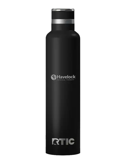 RTIC Journey 26 oz Black Bottle w/Havelock Logo