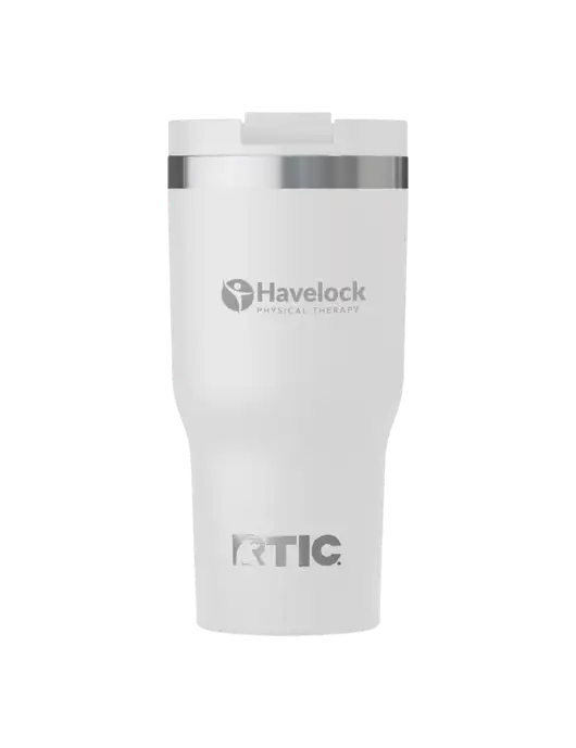 RTIC Essential 30 oz White Tumbler w/Havelock Logo