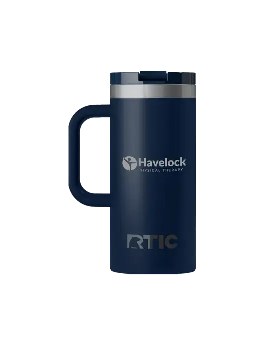 RTIC Road Trip 16 oz Navy Travel Mug w/Havelock Logo