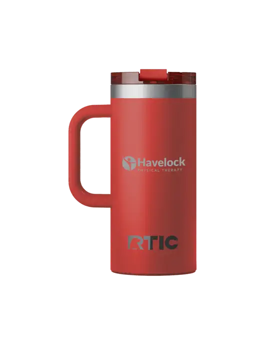 RTIC Road Trip 16 oz Red Travel Mug w/Havelock Logo
