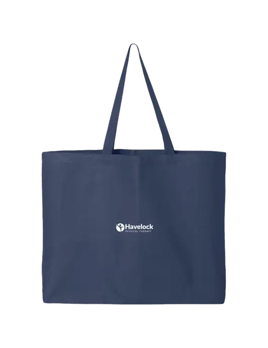 Sturdy Canvas Navy Tote w/Havelock Logo