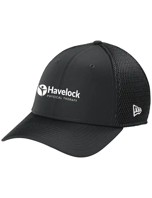 New Era 39THIRTY Performance Stretch Charcoal Grey Mesh Cap w/Havelock Logo