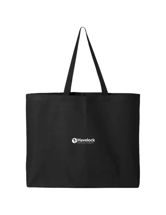 Sturdy Canvas Black Tote w/Havelock Logo