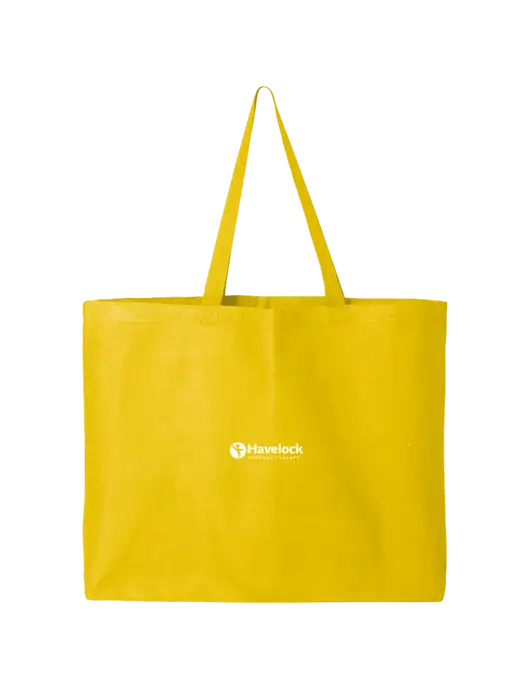 Sturdy Canvas Yellow Tote w/Havelock Logo