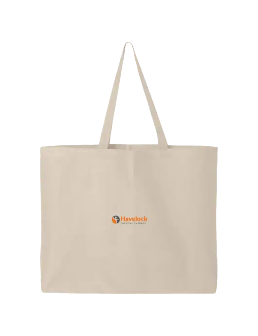 Sturdy Canvas Tan Tote w/Havelock Logo
