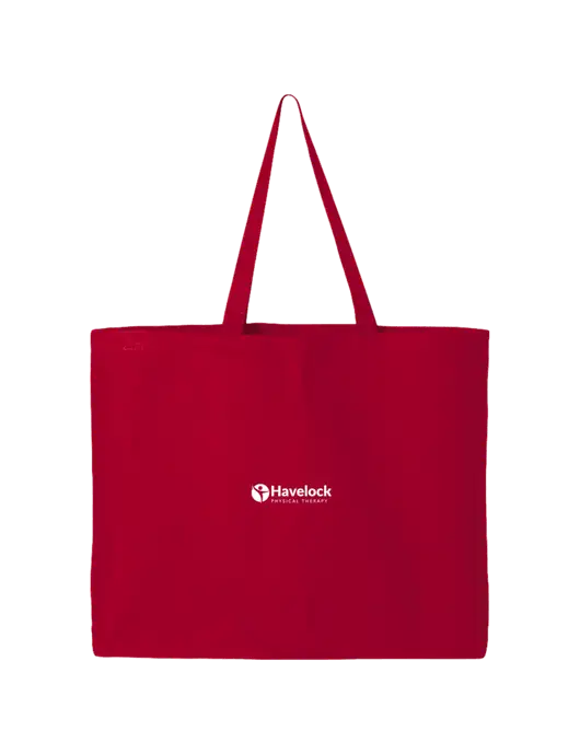 Sturdy Canvas Red Tote w/Havelock Logo