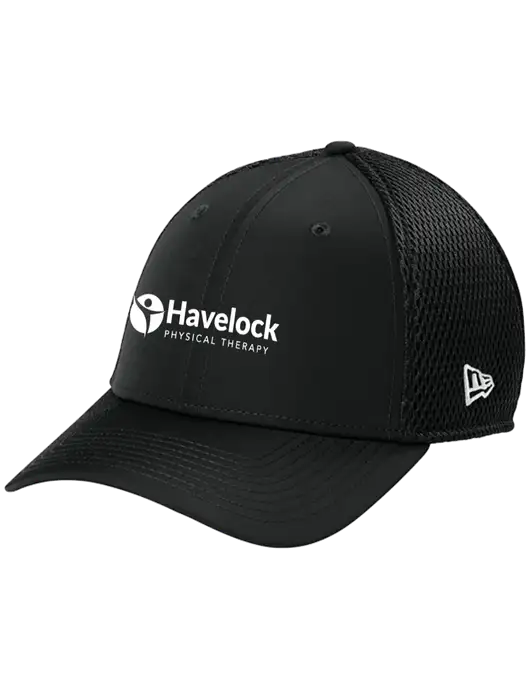 New Era 39THIRTY Performance Stretch Black Mesh Cap w/Havelock Logo
