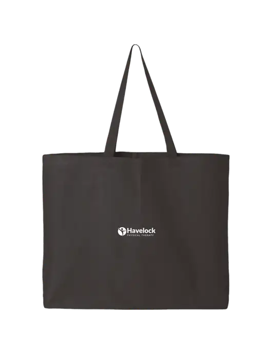 Sturdy Canvas Charcoal Tote w/Havelock Logo