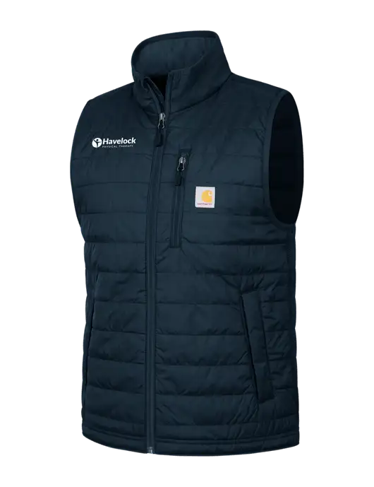 Carhartt Dark Navy Gilliam Vest w/Havelock Logo