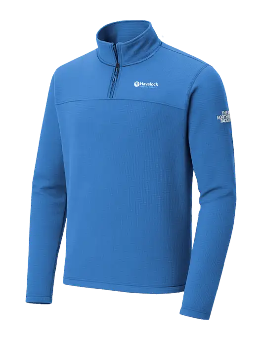 The North Face Aim 1/4-Zip Light Royal Fleece w/Havelock Logo