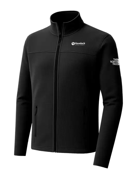 The North Face Aim Full-Zip Black Fleece Jacket w/Havelock Logo