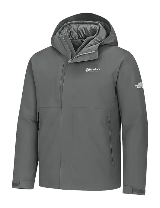 The North Face Castle Valley Triclimate 3-in-1 Dark Medium Grey Jacket w/Havelock Logo, Havelock Logo