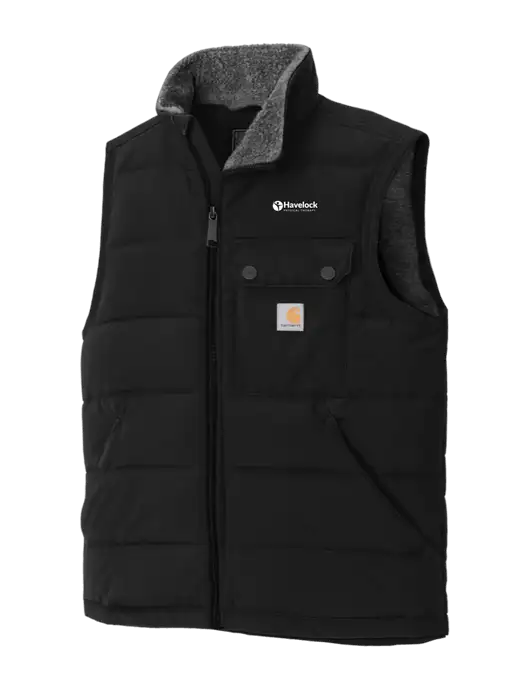 Carhartt Montana Black Insulated Vest w/Havelock Logo