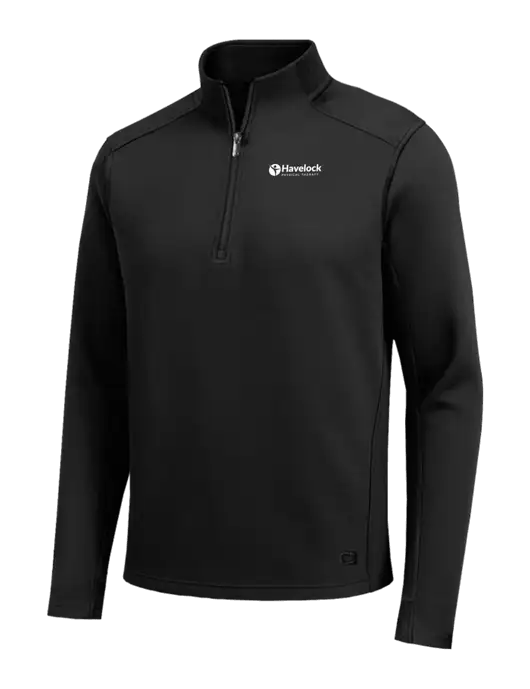 OGIO Transcend Black 1/4-Zip w/Havelock Logo