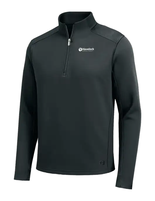 OGIO Transcend Very Dark Grey 1/4-Zip w/Havelock Logo