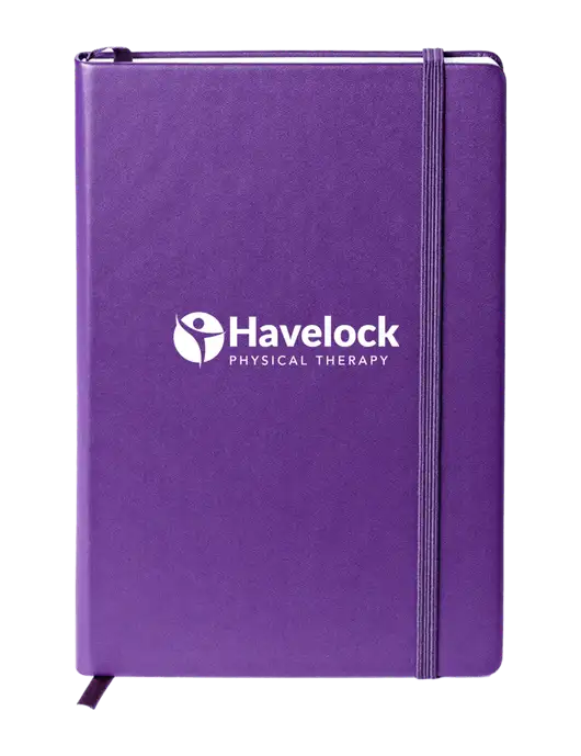 Neoskin Purple Hard Cover Journal 5.75 x 8.375
 w/Havelock Logo