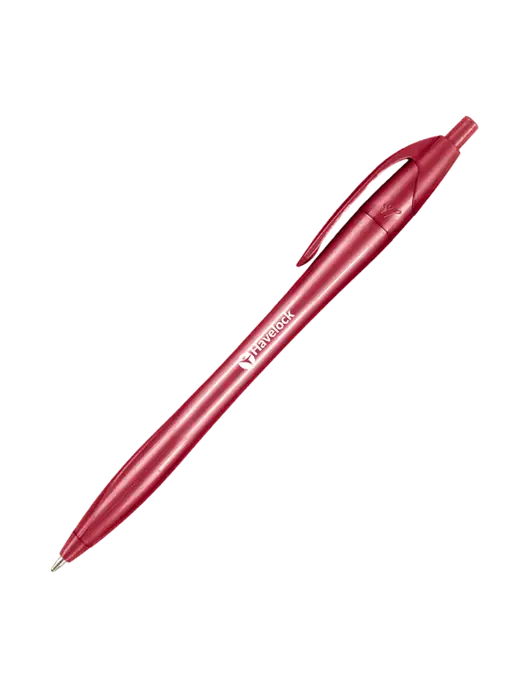 Novella Red Solid Pen - Black Ink w/Havelock Logo
