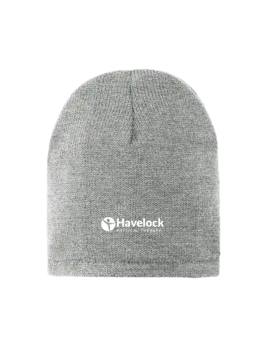 Dark Medium Grey Fleece-Lined Beanie Cap w/Havelock Logo