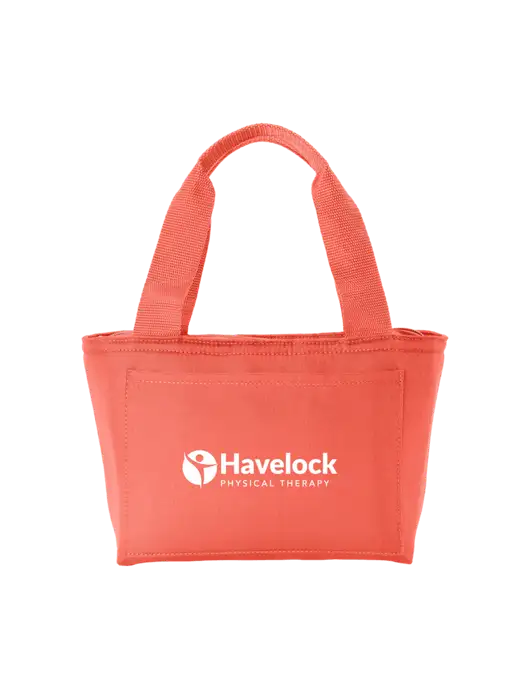 Iso Dark Coral Lunch Tote w/Havelock Logo