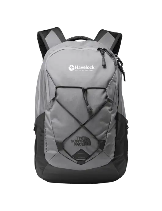 The North Face Light Grey/ Dark Grey Groundwork Backpack w/Havelock Logo