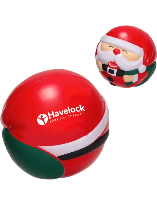 Santa Ball Stress Reliever w/Havelock Logo