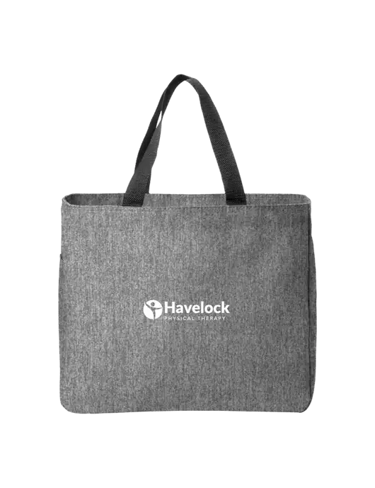 Essential Medium Grey Heather Tote w/Havelock Logo