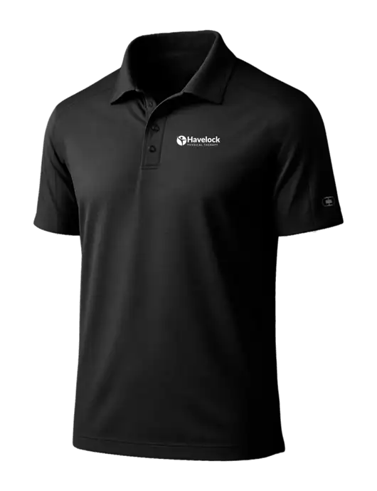 OGIO Linear Black Polo w/Havelock Logo