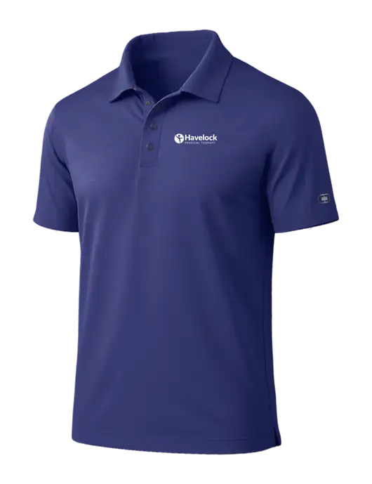 OGIO Linear Navy Polo w/Havelock Logo