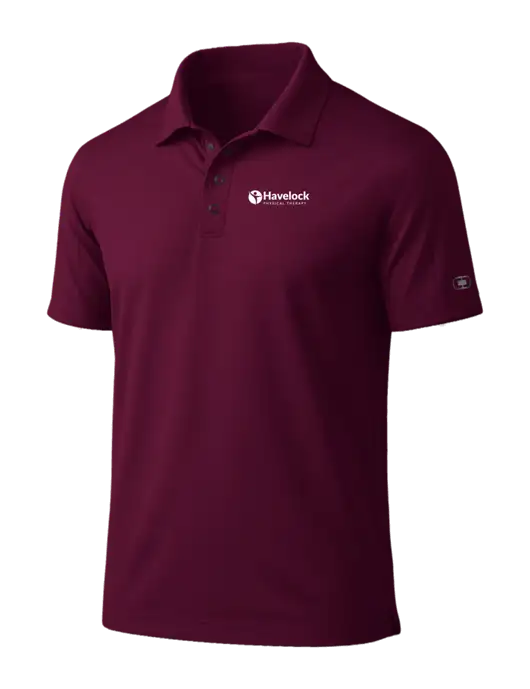 OGIO Linear Maroon Polo w/Havelock Logo