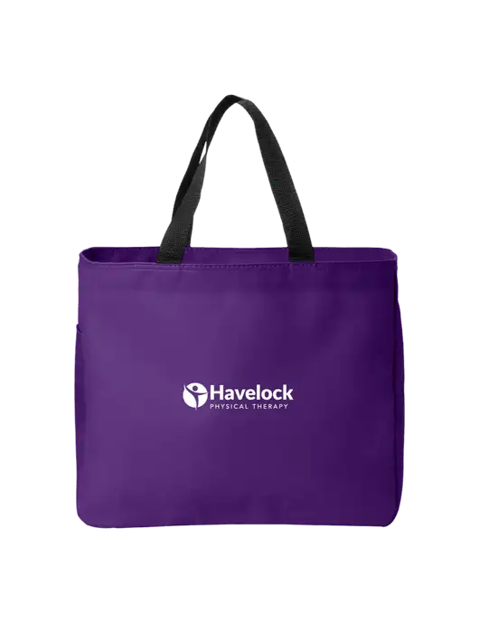 Essential Purple Tote w/Havelock Logo