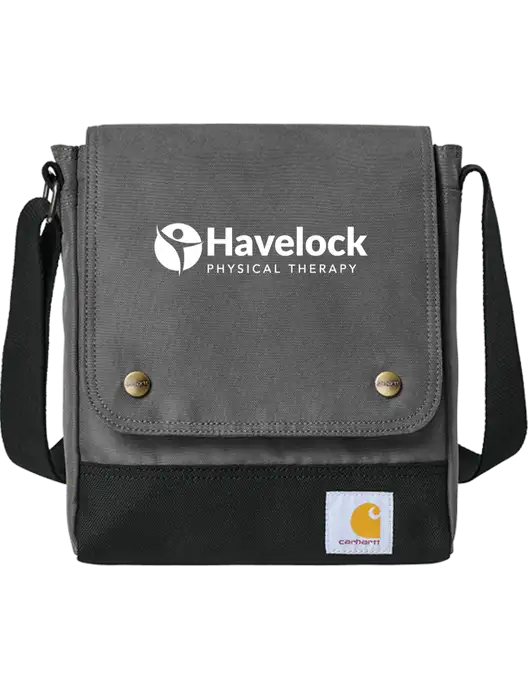 Carhartt Medium Grey Crossbody Snap Bag w/Havelock Logo
