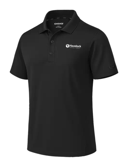 OGIO Envision Black Polo w/Havelock Logo