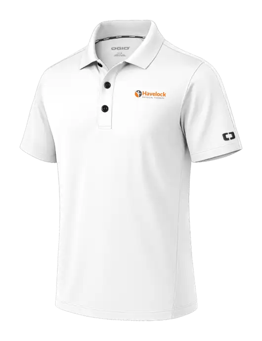 OGIO Envision White Polo w/Havelock Logo