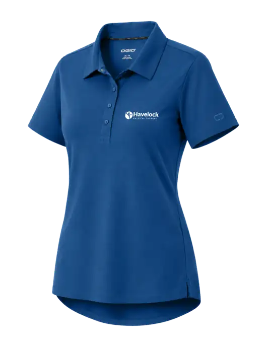OGIO Womens Envision Light Navy Polo w/Havelock Logo