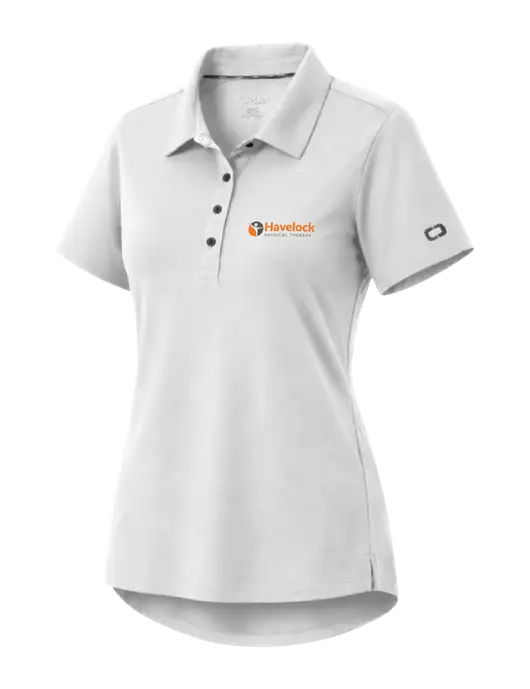OGIO Womens Envision White Polo w/Havelock Logo