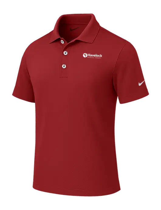 Nike Red Tech Basic Dri-FIT Polo
 w/Havelock Logo