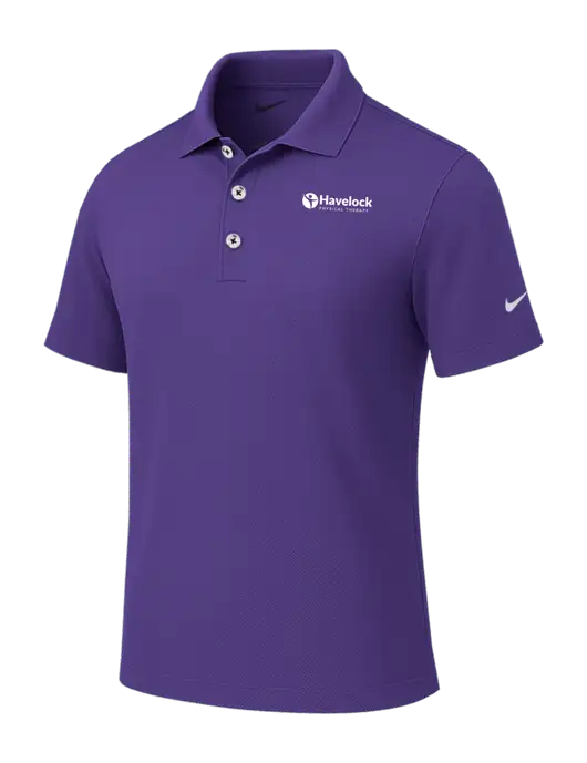 Nike Purple Tech Basic Dri-FIT Polo
 w/Havelock Logo