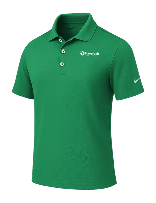 Nike Kelly Green Tech Basic Dri-FIT Polo
 w/Havelock Logo