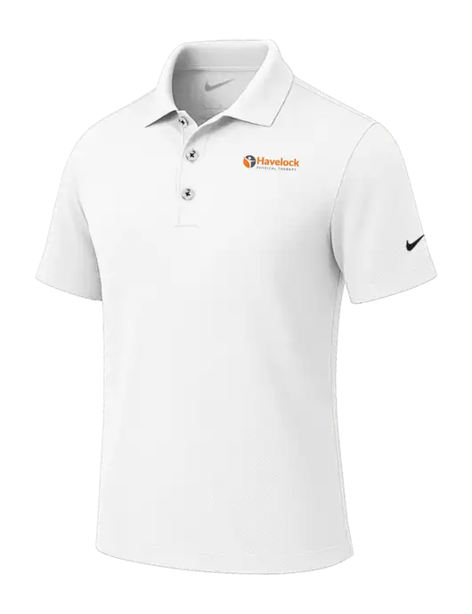 Nike White Tech Basic Dri-FIT Polo
 w/Havelock Logo