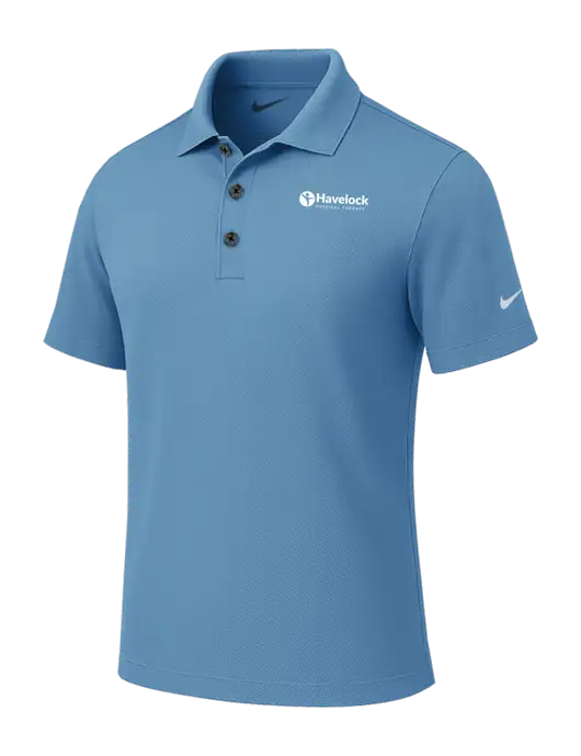 Nike Light Blue Tech Basic Dri-FIT Polo
 w/Havelock Logo