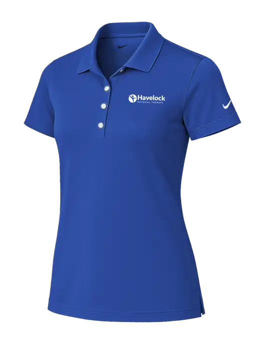 Nike Womens Royal Tech Basic Dri-FIT Polo
 w/Havelock Logo