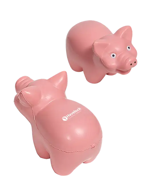 Pink Pig Stress Reliever w/Havelock Logo