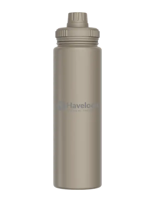 Liquid Life Grey Sport Bottle w/Havelock Logo