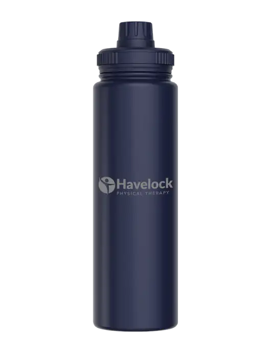 Liquid Life Navy Blue Sport Bottle w/Havelock Logo